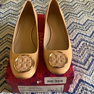 Tory Burch cap-toe pump.